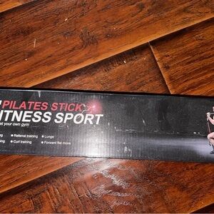 Black Pilates Stick Fitness Sport